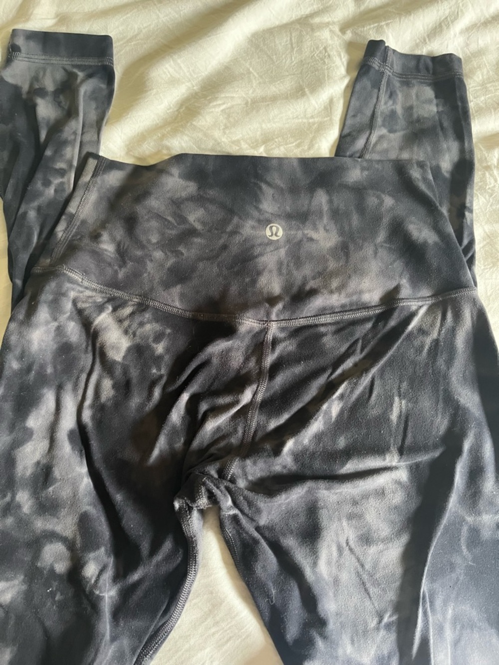 lululemon athletica Black & Gray Cloud Wash High-Rise Leggings